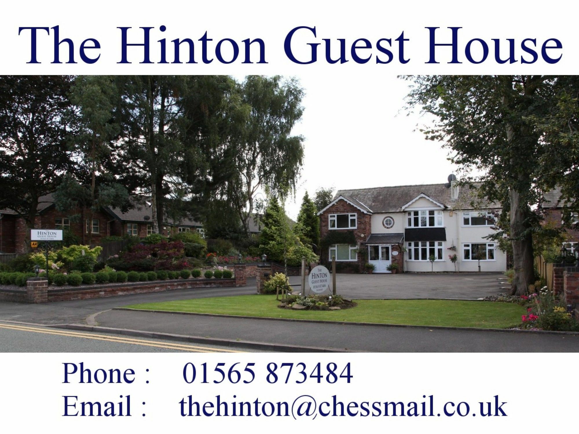 The Hinton Guest House Knutsford Exterior photo